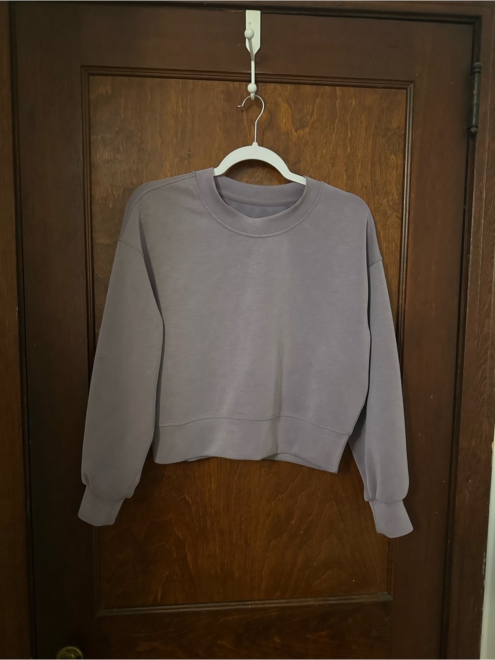 Lululemon Perfectly Oversized Cropped Crew Softstreme - Picture 2 of 3